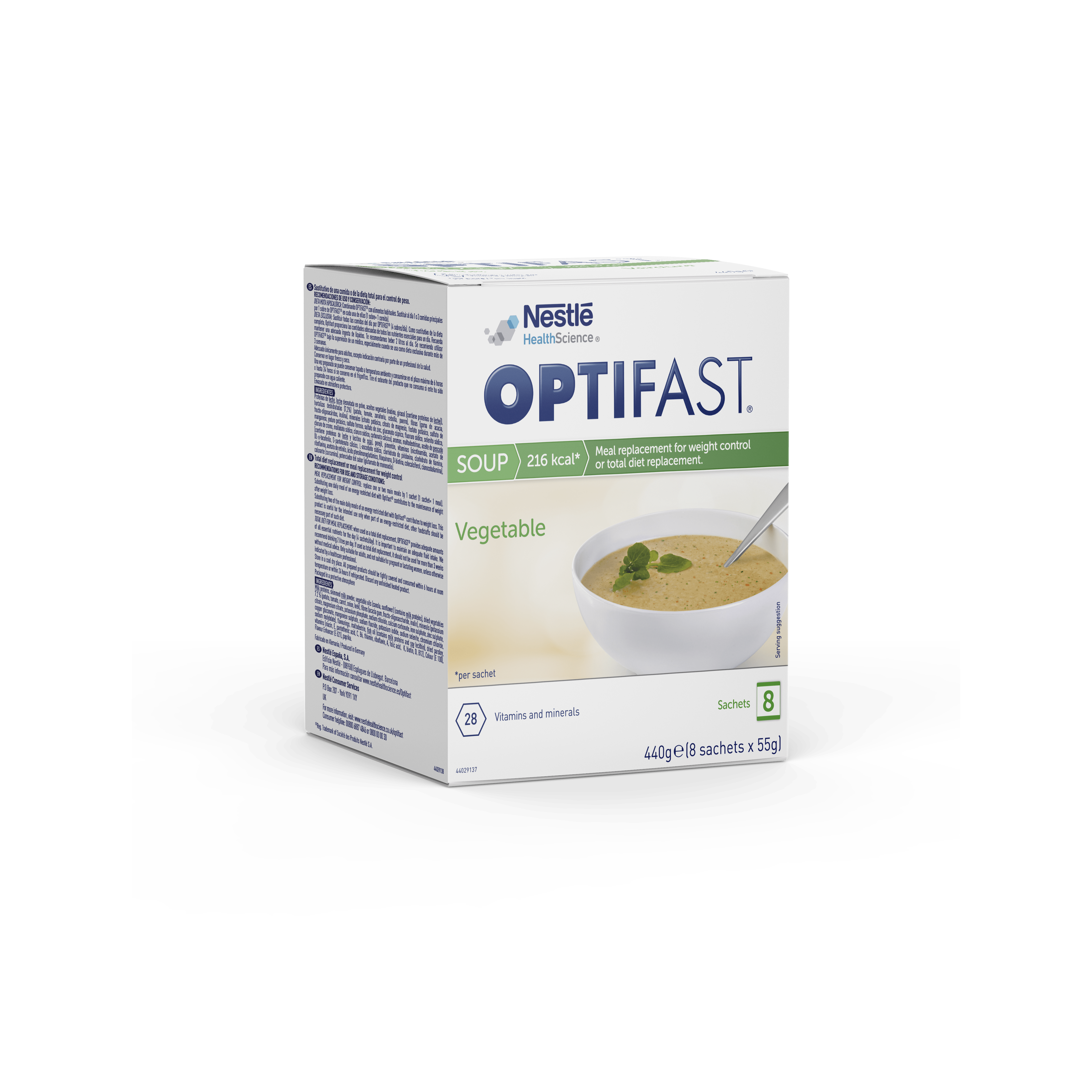 Optifast Vegetable Soup box