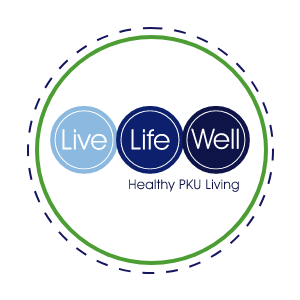Live Life Well healthy PKU living logo