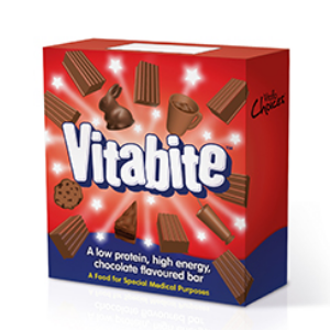 Box of Vitabite chocolate flavoured bars