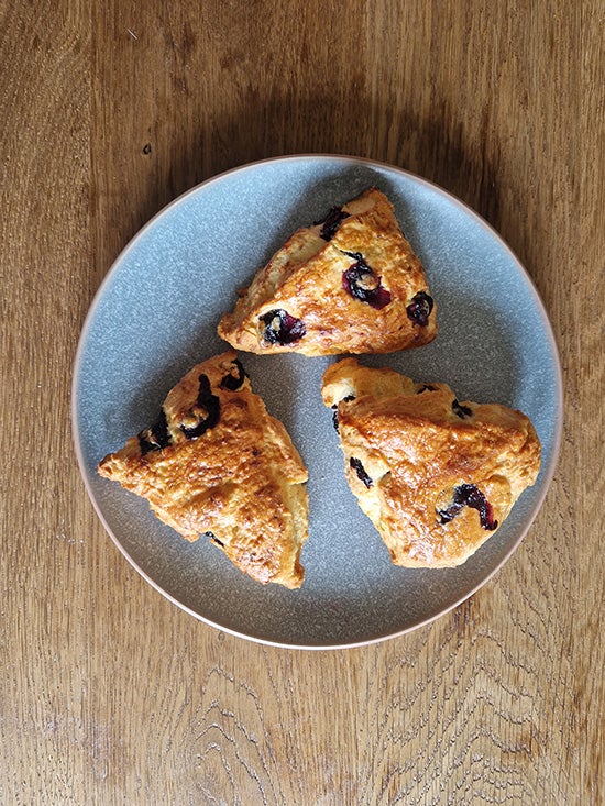 Lemon and Blueberry Scones