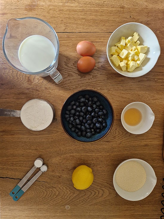 Lemon and Blueberry Scones