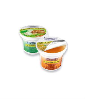 Resource Thickened drinks 114ml cup in apple and orange