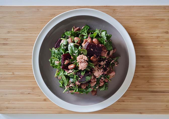 Tuna, Borlotti and Beetroot Salad